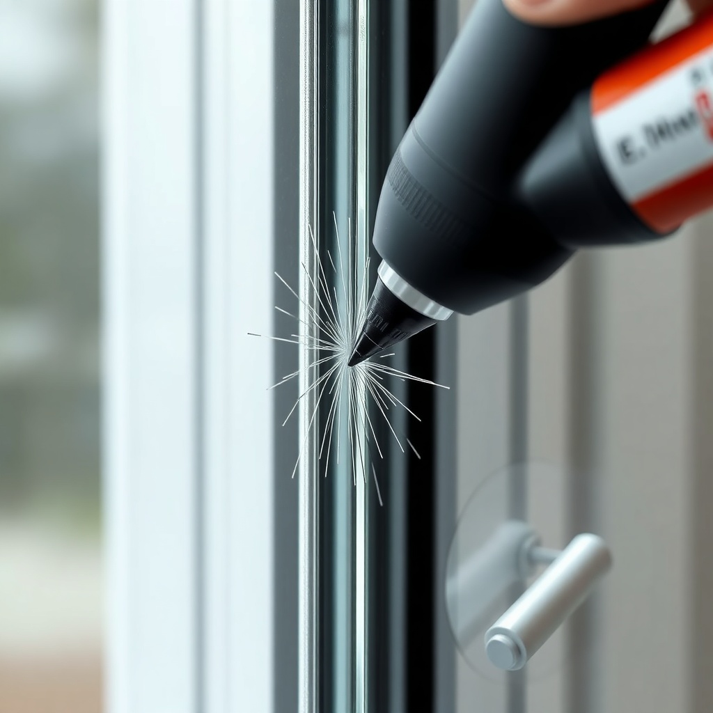 <clean photorealistic photo/illustration of a Pimapen B-35 window profile being scratched
